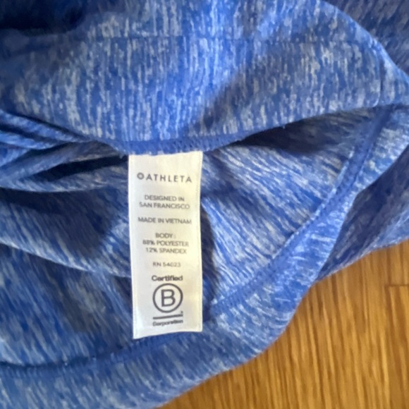 Athleta Uptempo Blue Hoodie Sweatshirt, women’s XS - Picture 2 of 5